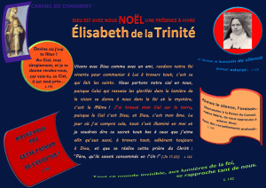 Noël avec Elisabeth de la Trinité