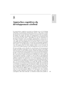 Approches cognitives du d&eacute;veloppement c&eacute;r&eacute;bral - iPubli