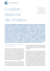 L`océan, réservoir de chaleur