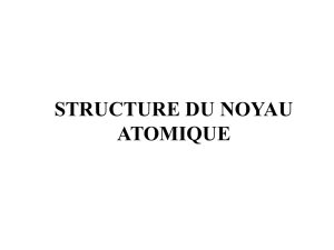 Structure du noyau Atomique