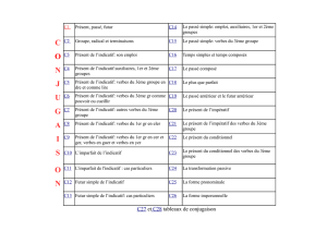 C27 et C28 tableaux de conjugaison