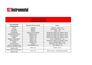 T&eacute;l&eacute;charger la grille des tarifs