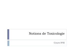 Toxicologie analytique