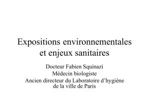 Expositions environnementales et enjeux sanitaires