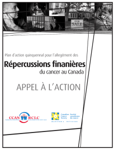 APPEL À L`ACTION - Canadian Cancer Society