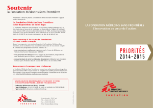 priorites - Médecins Sans Frontières