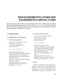bis(chloromethyl) ether and chloromethyl methyl ether