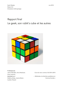 Rapport final Le geek, son rubik`s cube et les autres