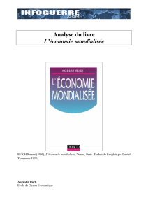 Analyse du livre L`économie mondialisée