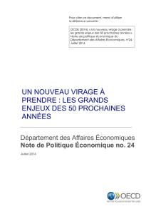 un nouveau virage à prendre : les grands enjeux des 50