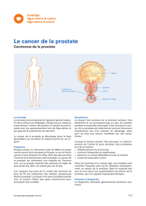 Le cancer de la prostate - Ligue suisse contre le cancer