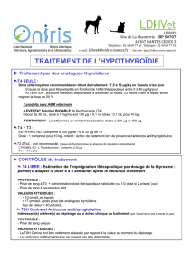 Hypothyroïdie : diagnostic et traitement - LDHVet