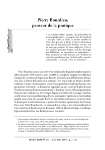 Pierre Bourdieu, penseur de la pratique