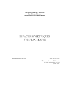 espaces symetriques symplectiques