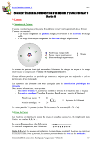 Comment établir la composition d`un liquide d - Maths