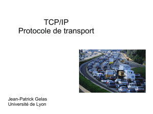 TCP/IP Protocole de transport