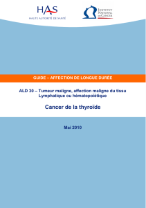 Guide médecin - Institut National Du Cancer