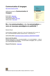 De « la communication