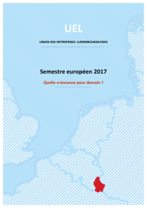 Contribution de l`UEL : « Quelle croissance pour demain