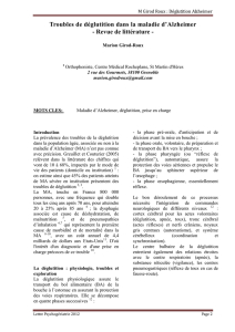 M Girod Roux : Déglutition Alzheimer