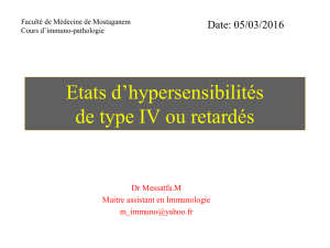 Hypersensibilité type IV