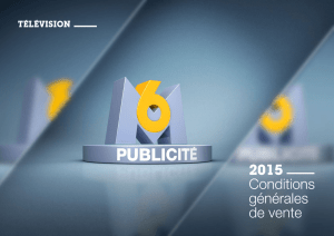 conditions g&eacute;n&eacute;rales de vente tv 2015