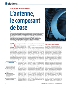 Communications radio : L`antenne, le composant de base