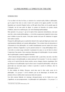 La philosophie à l`épreuve du théâtre - L`École AUVRAY