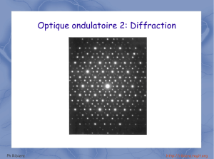 Optique ondulatoire 2: Diffraction