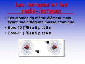 La matière - Les ions et les isotopes