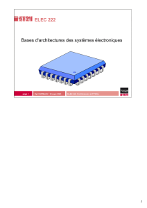 Bases d`architectures des systèmes électroniques ELEC 222