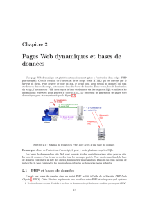 Pages Web dynamiques et bases de données