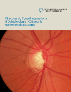 Directives du Conseil International d`Ophtalmologie (ICO) pour le