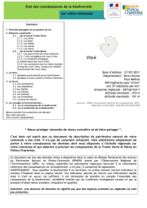 Vitré - Observatoire Régional de l`Environnement Poitou