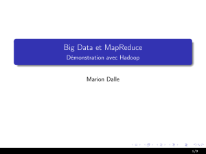 Big Data et MapReduce - Démonstration avec Hadoop