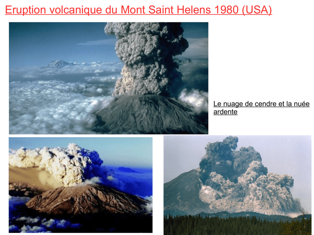 Eruption volcanique du Mont Saint Helens 1980 (USA)