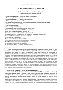 Fiche 12 : le psoriasis en 20 questions