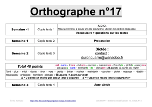Orthographe n°17 - bla-bla cycle 3