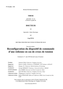 Reconfiguration du dispositif de commande d`une éolienne
