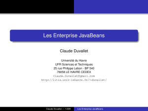 Les Enterprise JavaBeans - LITIS