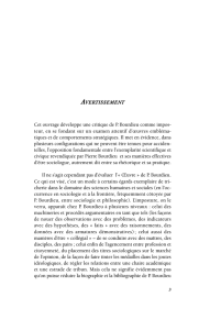 Cet ouvrage développe une critique de P. Bourdieu comme impos