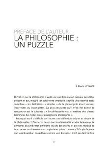 la philosophie : un puzzle