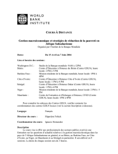 Gestion macroéconomique et stratégies de réduction