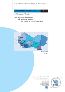 L`Afrique de l`Ouest : Une région en mouvement Une région
