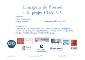 L`imageur de Fresnel et le projet FDAI-UV