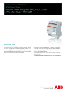 ABB i-bus® KNX Module 4 sorties analogiques, MRD, 0
