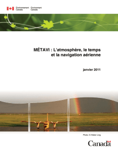 MÉTAVI : L`atmosphère, le temps et la navigation aérienne