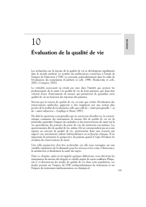 Évaluation de la qualité de vie - iPubli