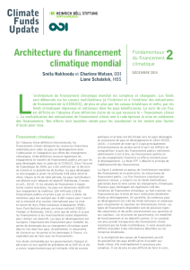 Architecture du financement climatique mondial