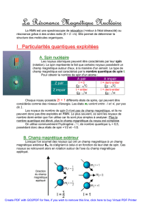 La Résonance Magnétique Nucléaire